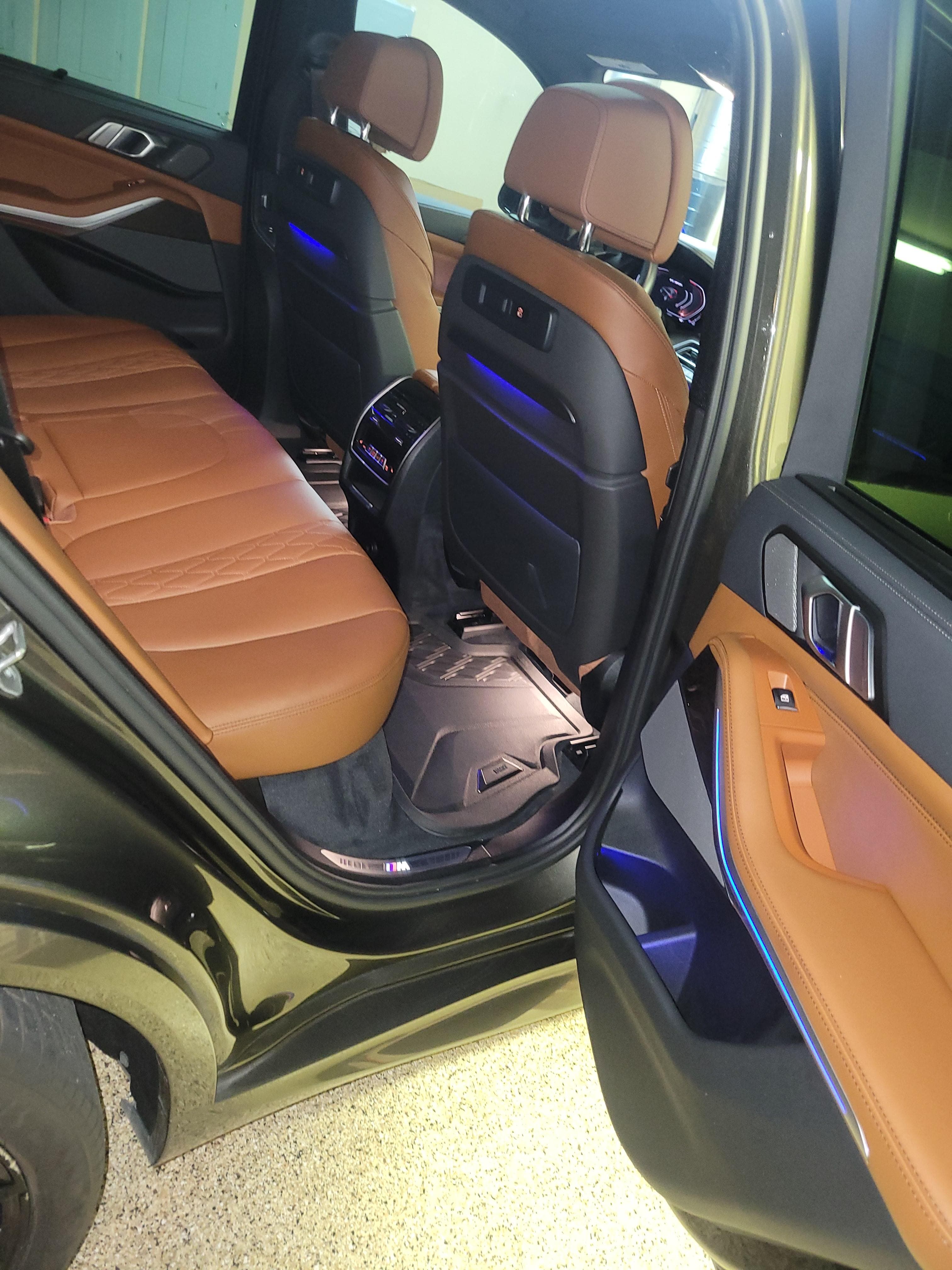 Detailed interior of a BMW X5